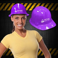 Purple Plastic Construction Hats